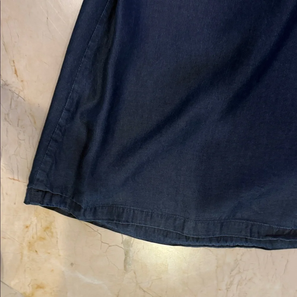 Halston Heritage Navy Ruffle Tube Top - Picture 10 of 11